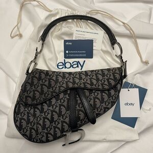 Vintage Dior Oblique Saddle Bag